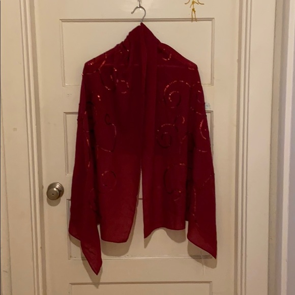 Charter Club Accessories - Charter Club Burgundy Shawl